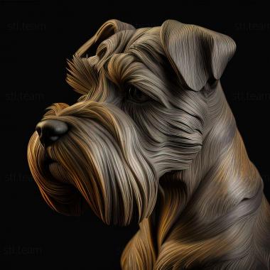 3D model Zwergschnauzer dog (STL)